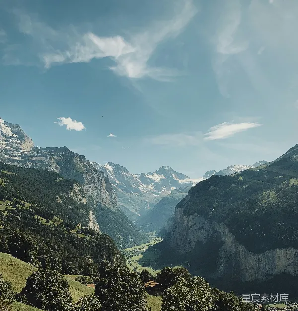 高清摄影 阿尔卑斯山脉的壮丽景色