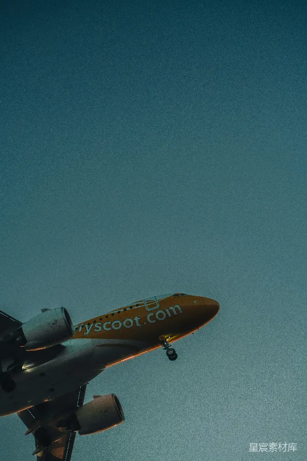 高清摄影 飞越天空的飞机：FlyScoot的空中旅行