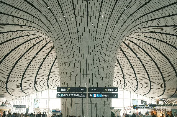 高清摄影 现代机场航站楼内部