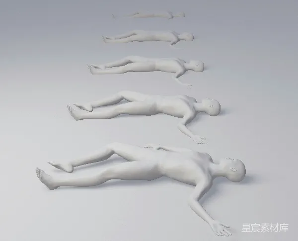 高清摄影 人类模型系列：躺卧姿态