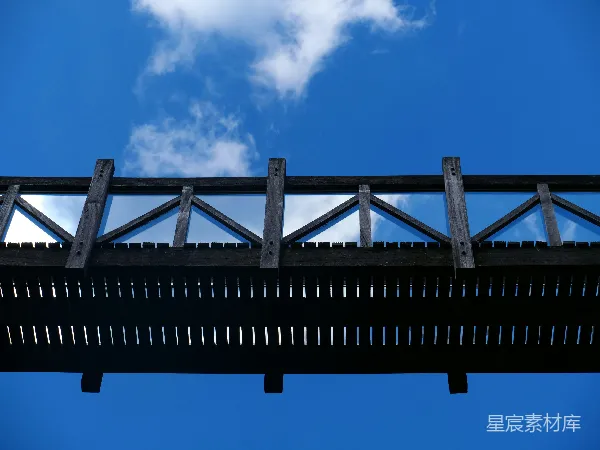 高清摄影 桥与蓝天
