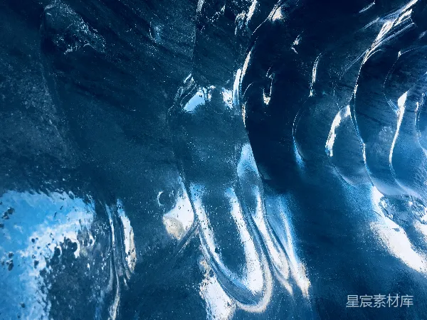 高清摄影 冰洞的神秘曲径