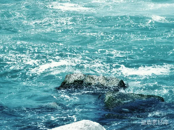 高清摄影 海浪与礁石