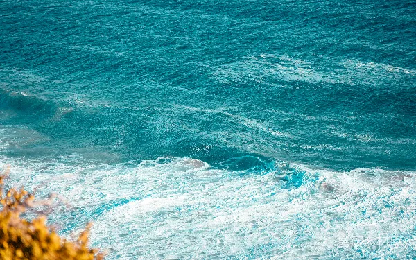 高清摄影 蓝海与浪花