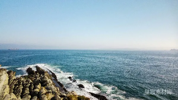 高清摄影 海岸与海浪的宁静景色