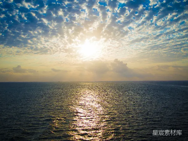 高清摄影 海上的日落