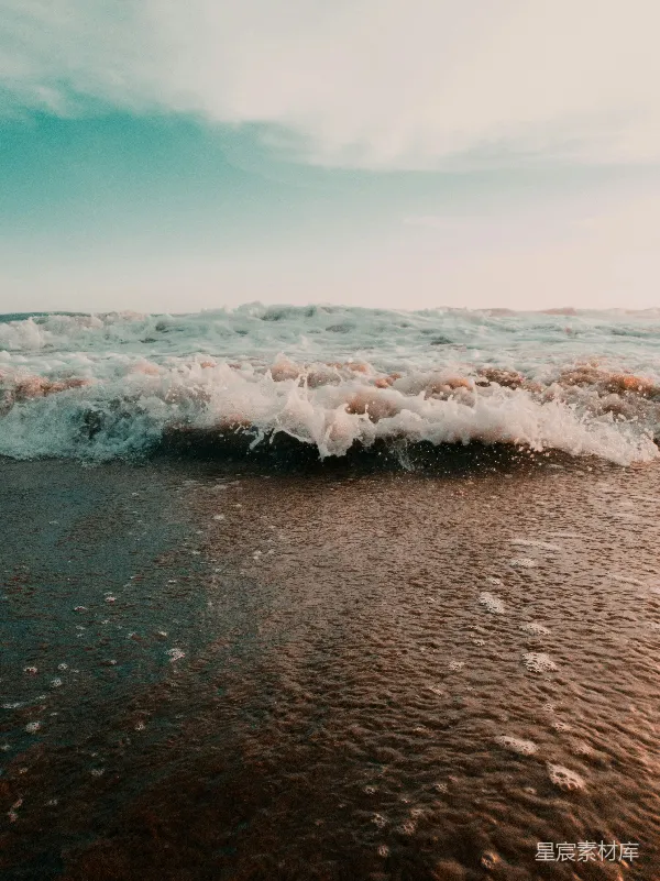 高清摄影 海浪与沙滩