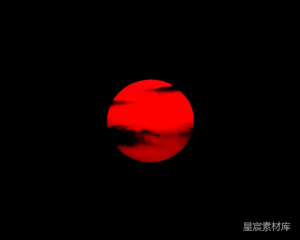 高清摄影 红日落云间