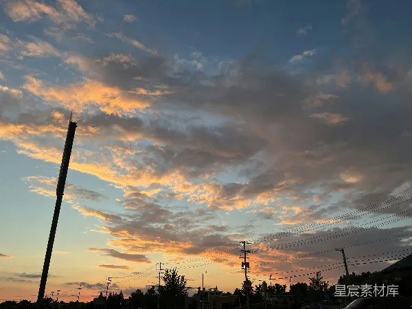高清摄影 日落时分的天空