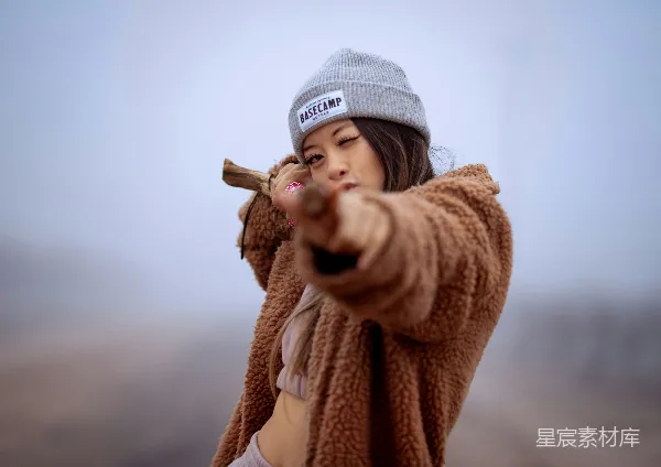 高清摄影 冬日街头时尚肖像