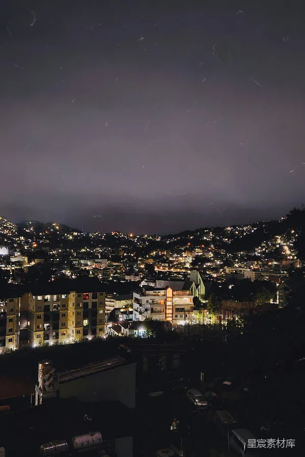 高清摄影 夜晚的城市灯光