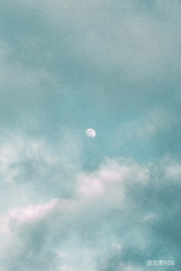 高清摄影 月光下的天空