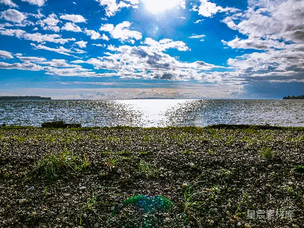 高清摄影 晴空下的海滩