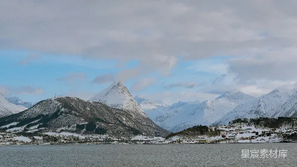 高清摄影 挪威峡湾冬季景色