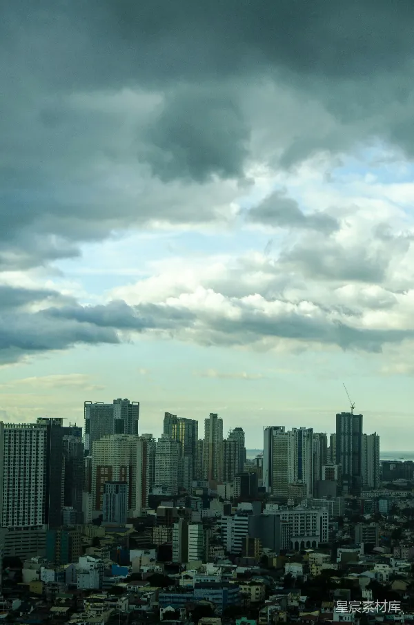 高清摄影 城市与天空的交响曲