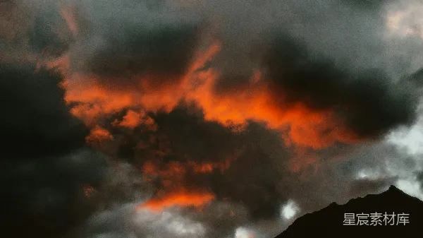 高清摄影 炽热的火山爆发