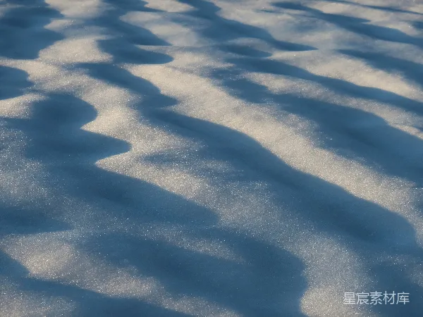 高清摄影 雪地波浪