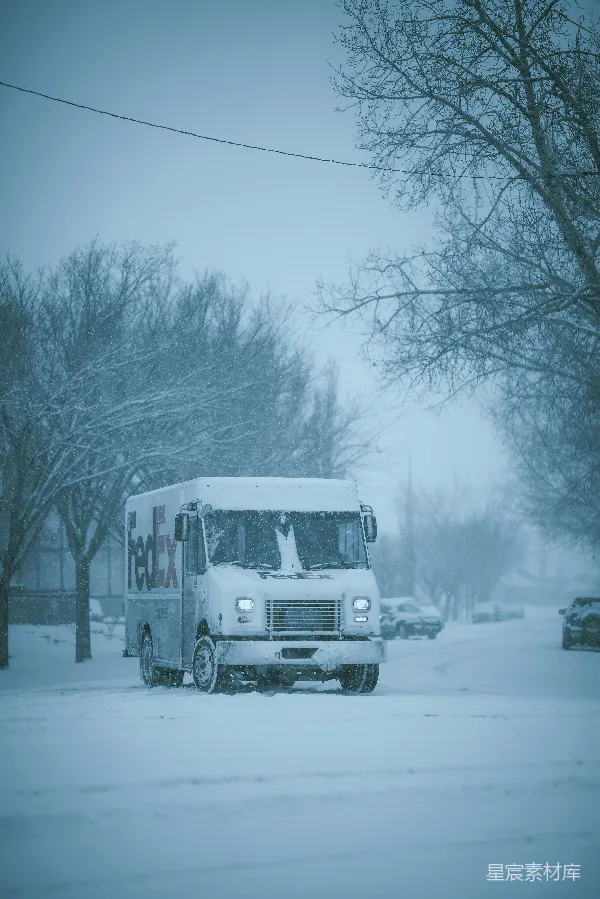 高清摄影 雪中送递