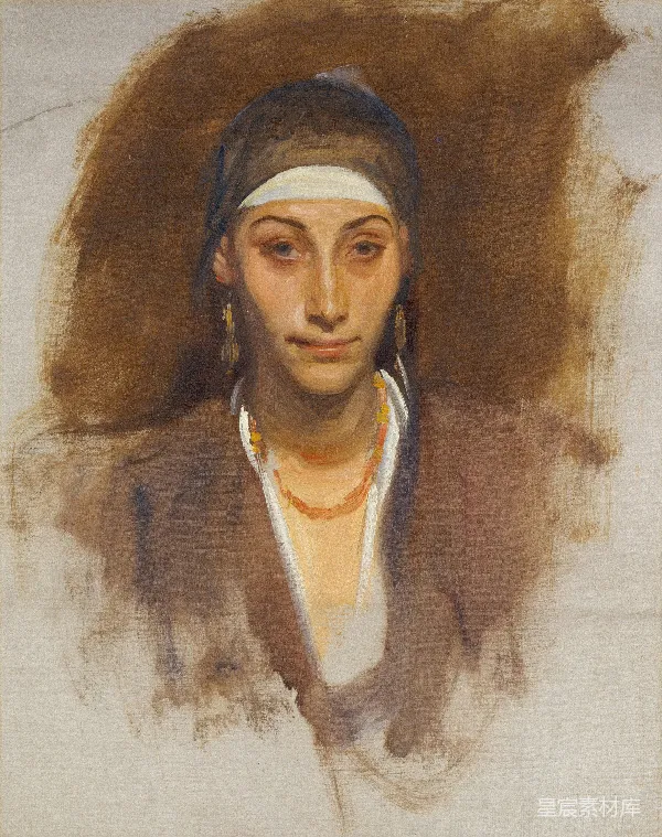 高清摄影 女性肖像（印象派风格）