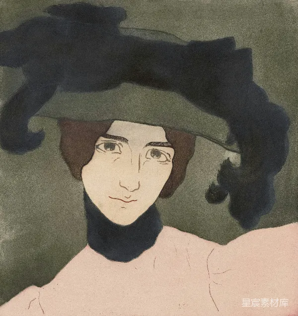 高清摄影 戴帽子的女人肖像