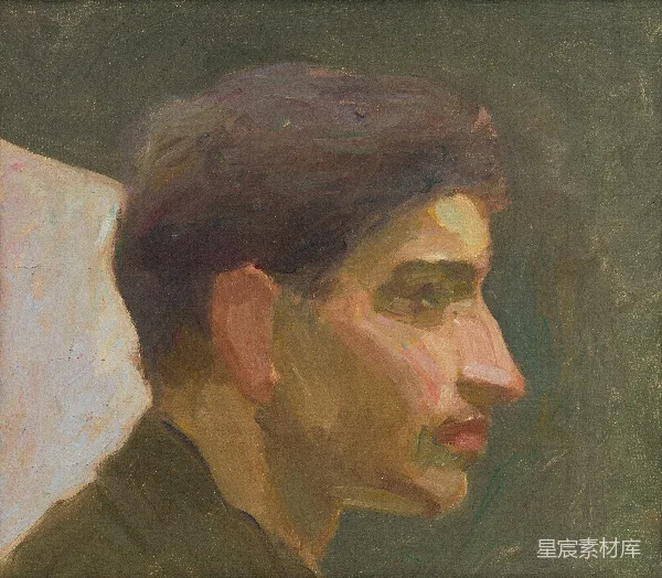 高清摄影 侧脸男人肖像