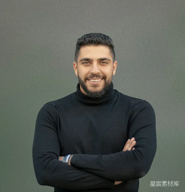 高清摄影 自信微笑的男士