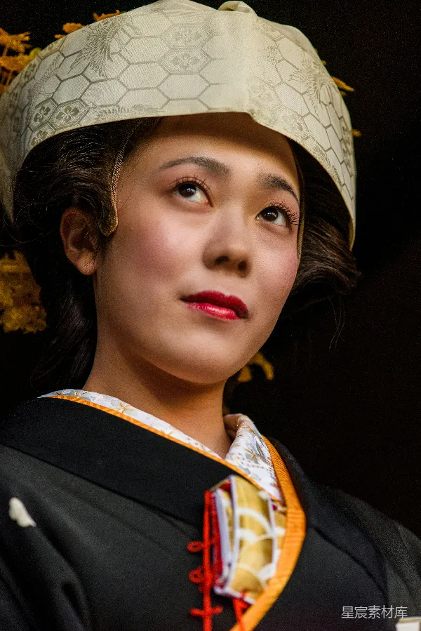 高清摄影 传统服饰中的女性特写