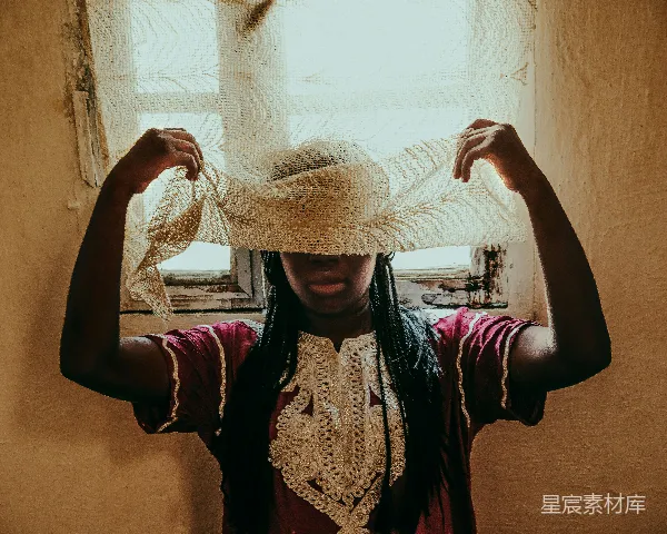 高清摄影 遮面的神秘女孩