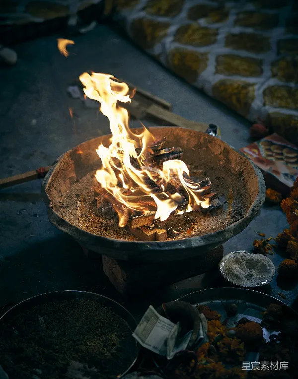 高清摄影 祭火仪式