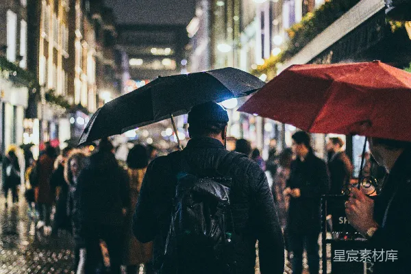 高清摄影 手持伞的男人