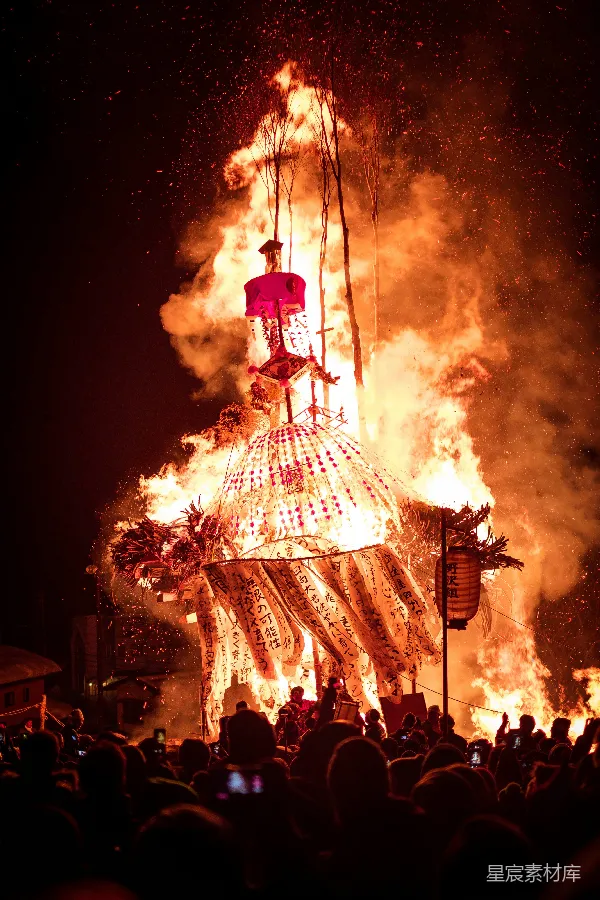 高清摄影 燃烧的祭典