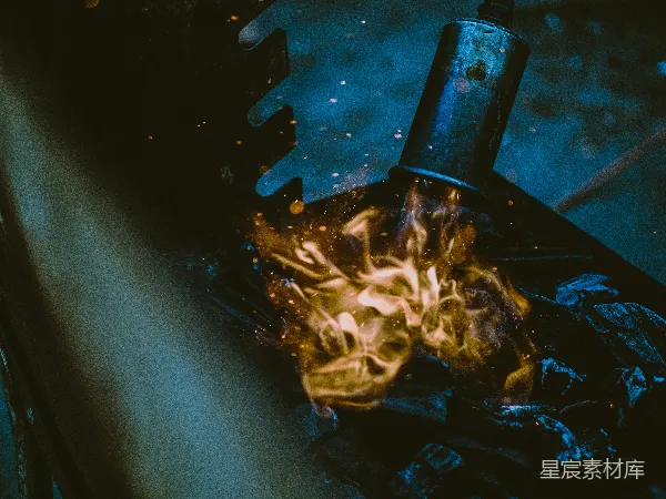 高清摄影 燃烧的骷髅头