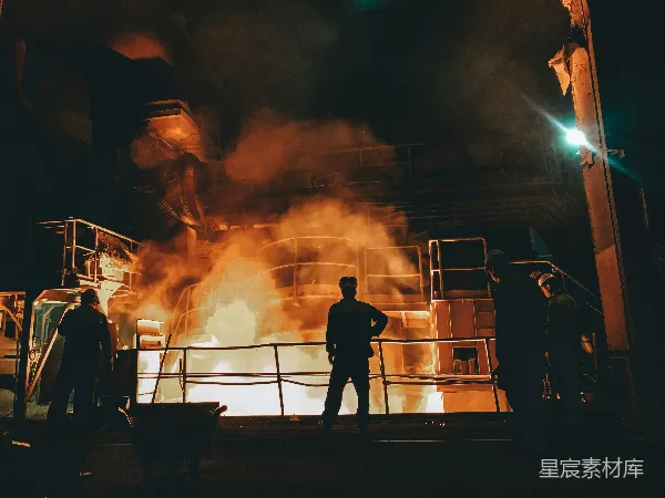 高清摄影 工业炼钢场景