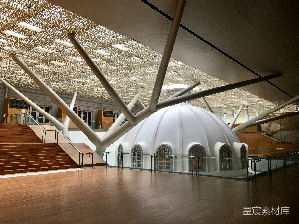 高清摄影 现代艺术馆内的独特建筑结构