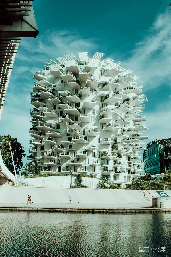 高清摄影 树形建筑与城市景观