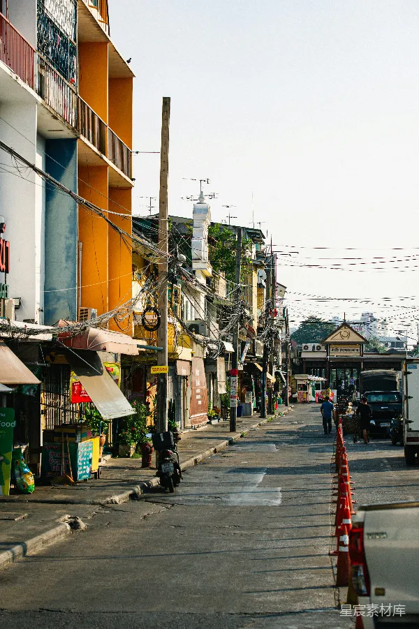 高清摄影 泰国街头的清晨