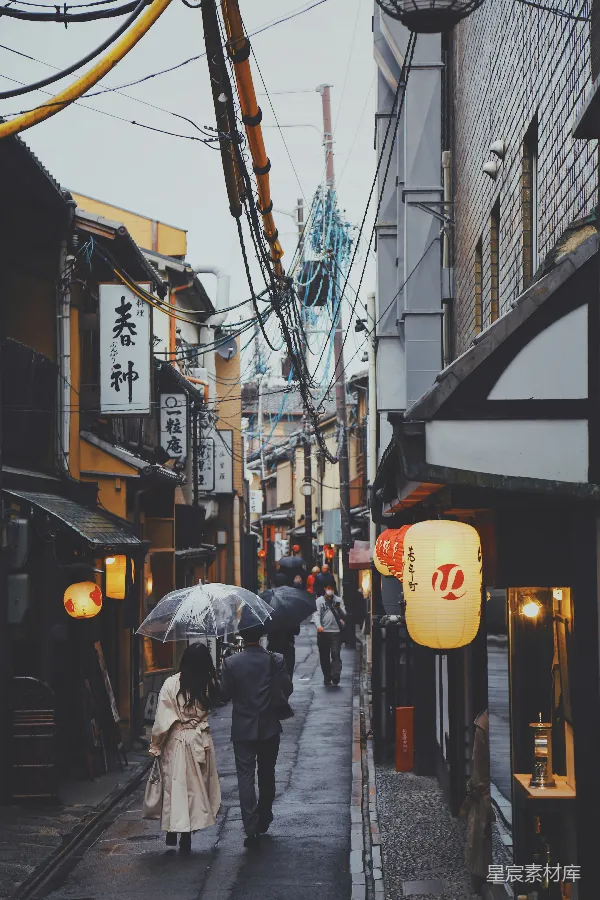 高清摄影 京都雨巷