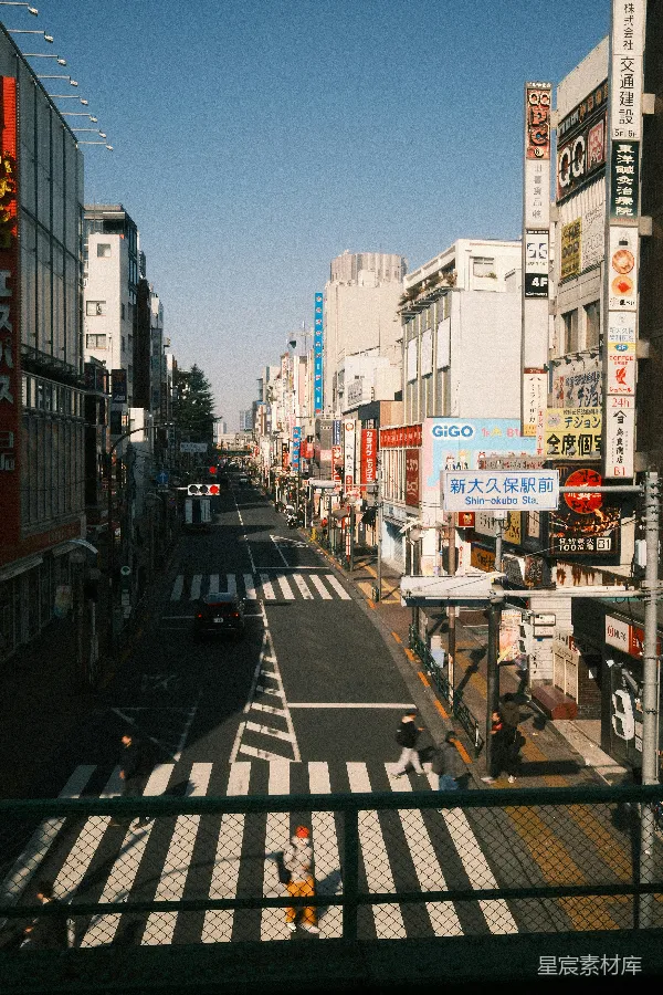 高清摄影 晴朗城市街景