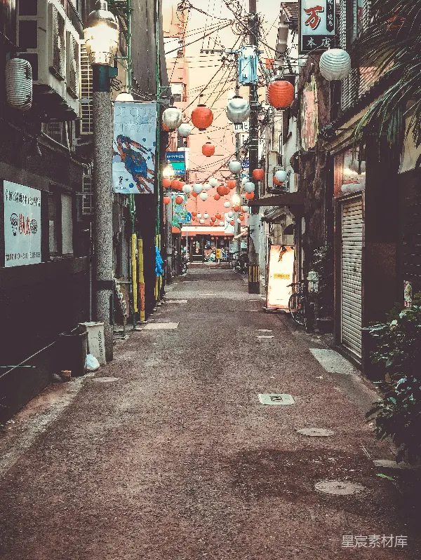 高清摄影 日本巷弄的夜晚