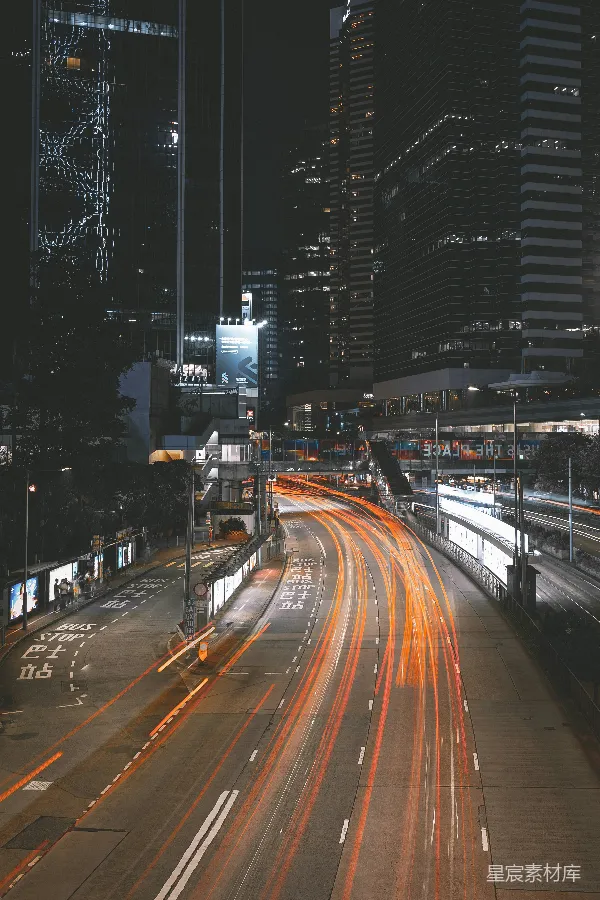 高清摄影 夜色中的都市繁华