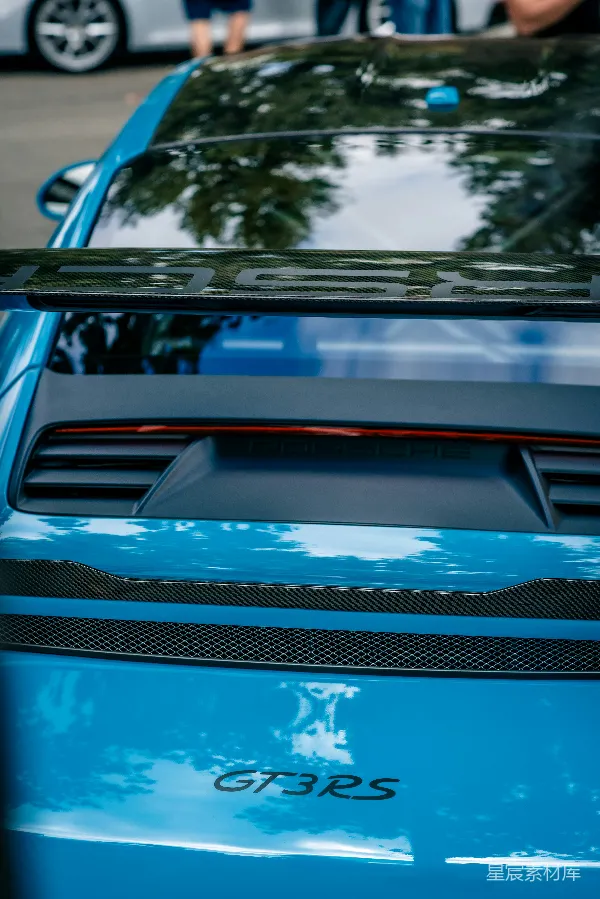高清摄影 保时捷GT3RS尾部特写