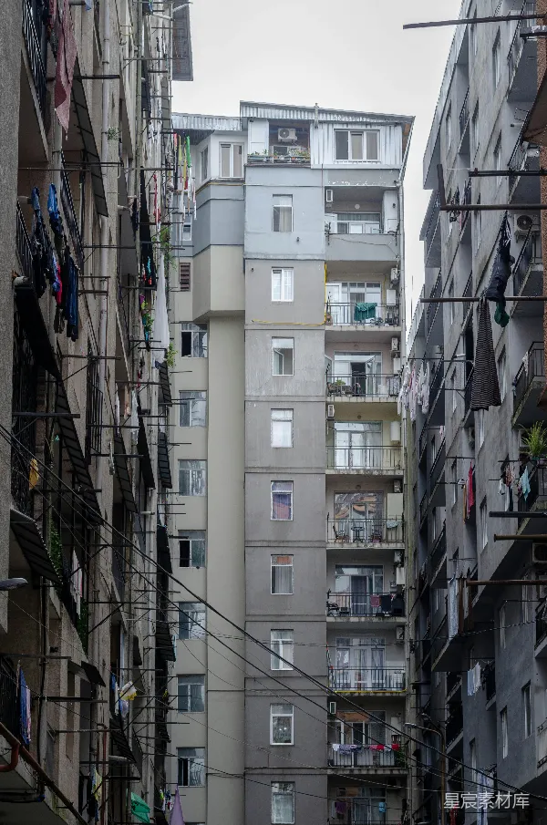 高清摄影 狭窄的都市生活