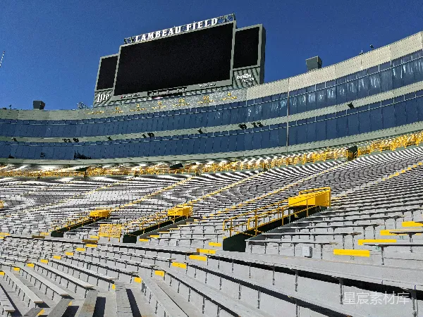 高清摄影 Lambeau Field 空旷的体育场