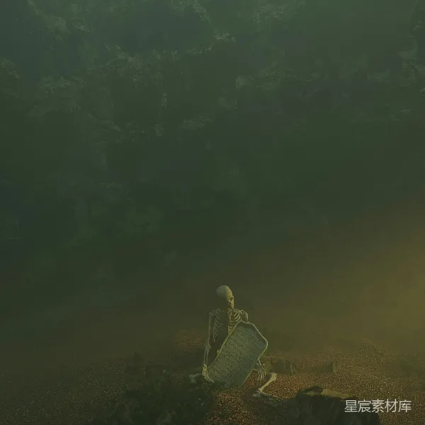 高清摄影 孤独的骷髅：遗忘之地