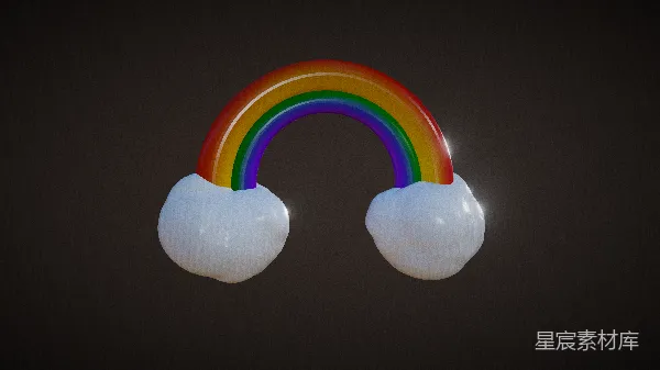 高清摄影 彩虹云朵
