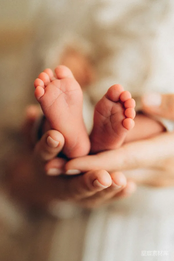 高清摄影 温柔的拥抱：新生婴儿的脚