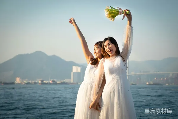 高清摄影 海边幸福时刻