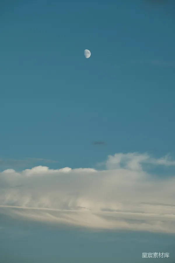 高清摄影 月夜的宁静天空