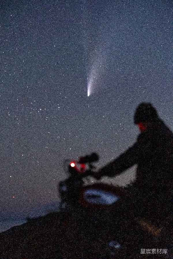 高清摄影 夜空下的追星人