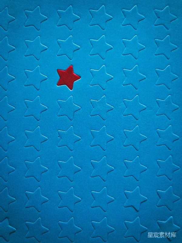高清摄影 脱颖而出的红色星星